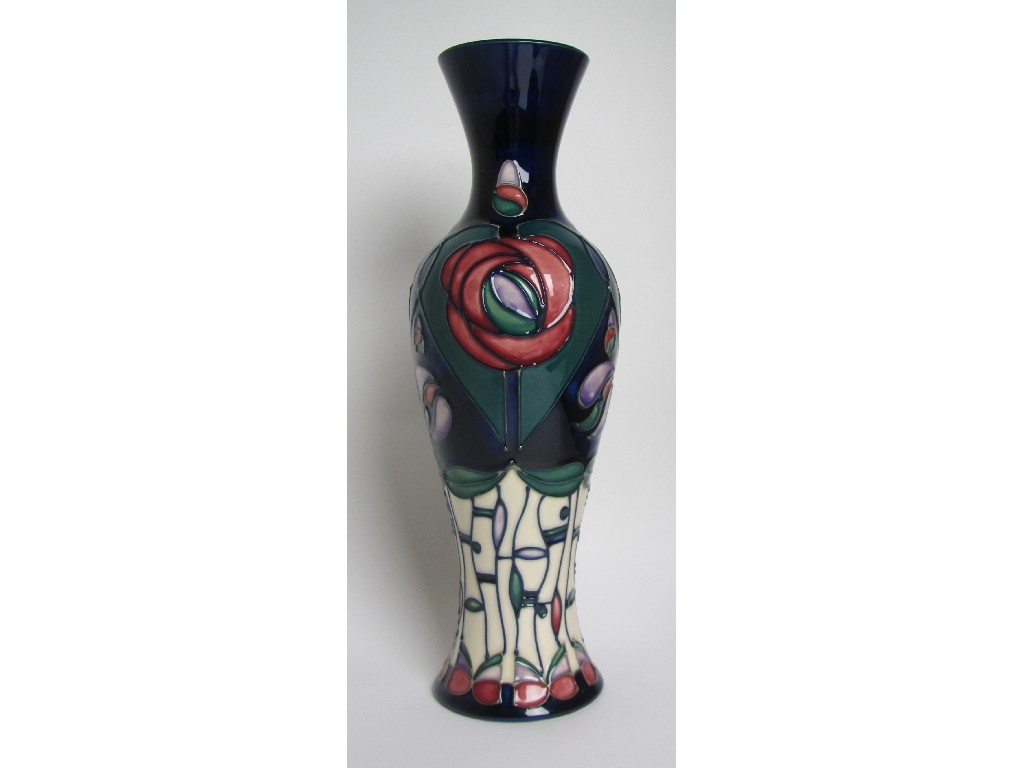 Appraisal: A Moorcroft Tribute to Charles Rennie Mackintosh pattern vase designed