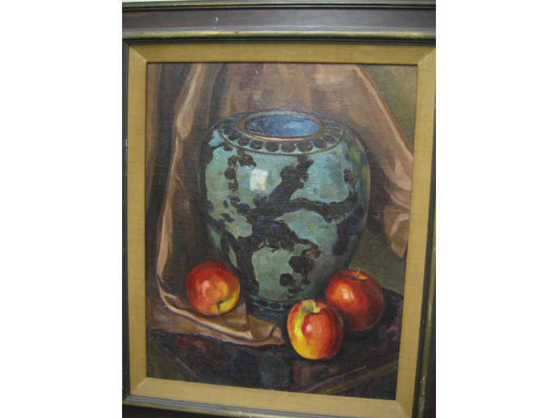 Appraisal: ATTRIBUTED TO KARL EUGEN NEUHAUS AMERICAN - Still life with