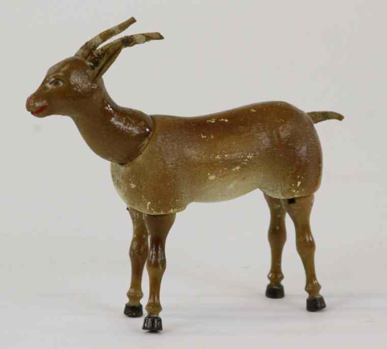 Appraisal: SCHOENHUT GAZELLE Extremely rare all wooden jointed figure painted eyes