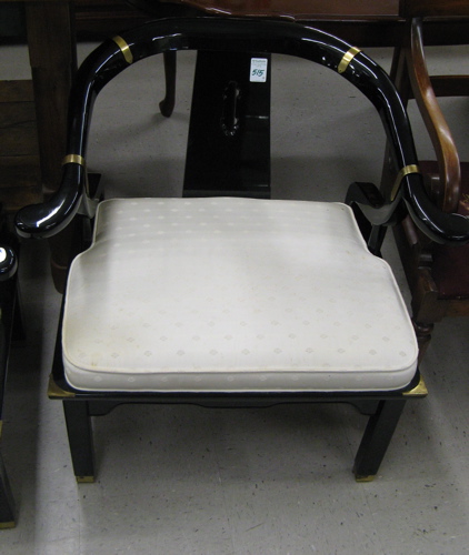 Appraisal: PAIR OF CHINESE STYLE ARMCHAIRS Hickory Chair Co North Carolina