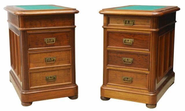 Appraisal: lot of Continental mahogany secretary cabinets fashioned from a double