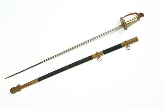 Appraisal: SWORD American late th-early th century US naval sword with