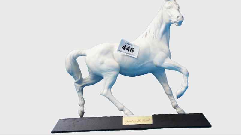 Appraisal: Royal Doulton Spirit of the Wind on Wooden Plinth DA