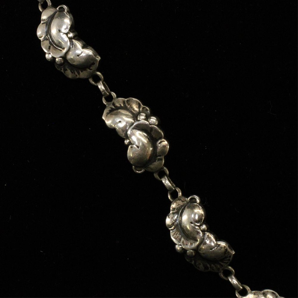 Appraisal: Georg Jensen Foliate Bracelet A vintage Georg Jensen for the