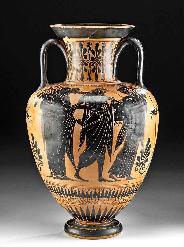 Appraisal: Greek Pottery Amphora Herakles Athena - Ex Sotheby's Ancient Greece