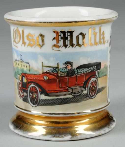 Appraisal: Open Touring Car Shaving Mug Description Stamped Bavaria under base