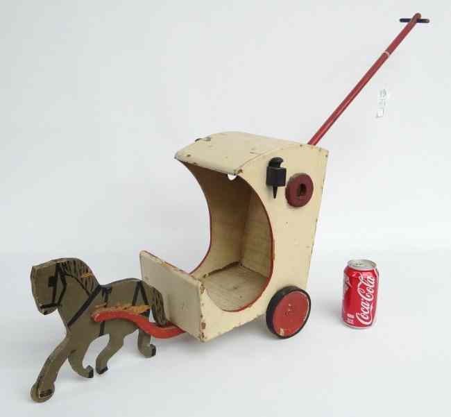 Appraisal: C ' s folk art horse toy '' W ''