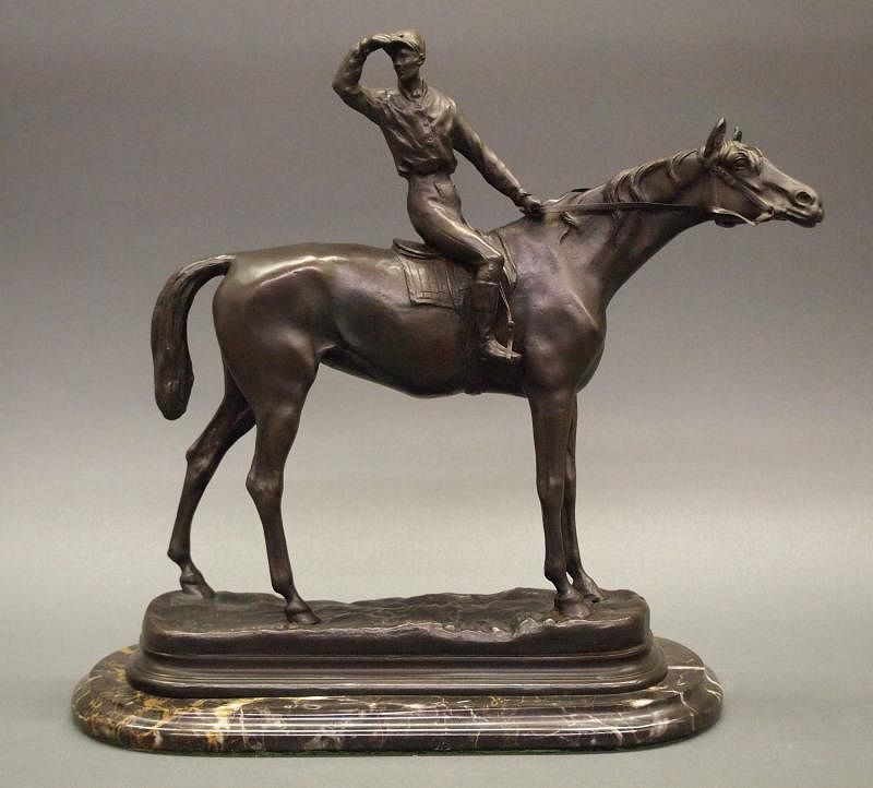 Appraisal: After Mene bronze sculpture After Pierre Jules Mene French -