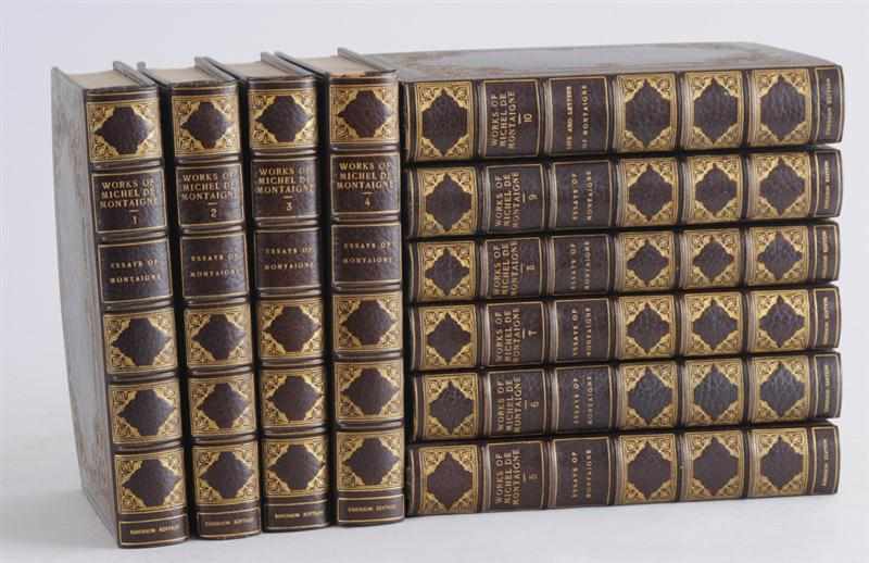 Appraisal: EMERSON EDITION THE WORKS OF MICHEL DE MONTAIGNE WITH NOTES