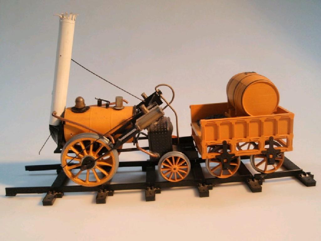 Appraisal: A Hornby Stephenson's Rocket model and a small piece of