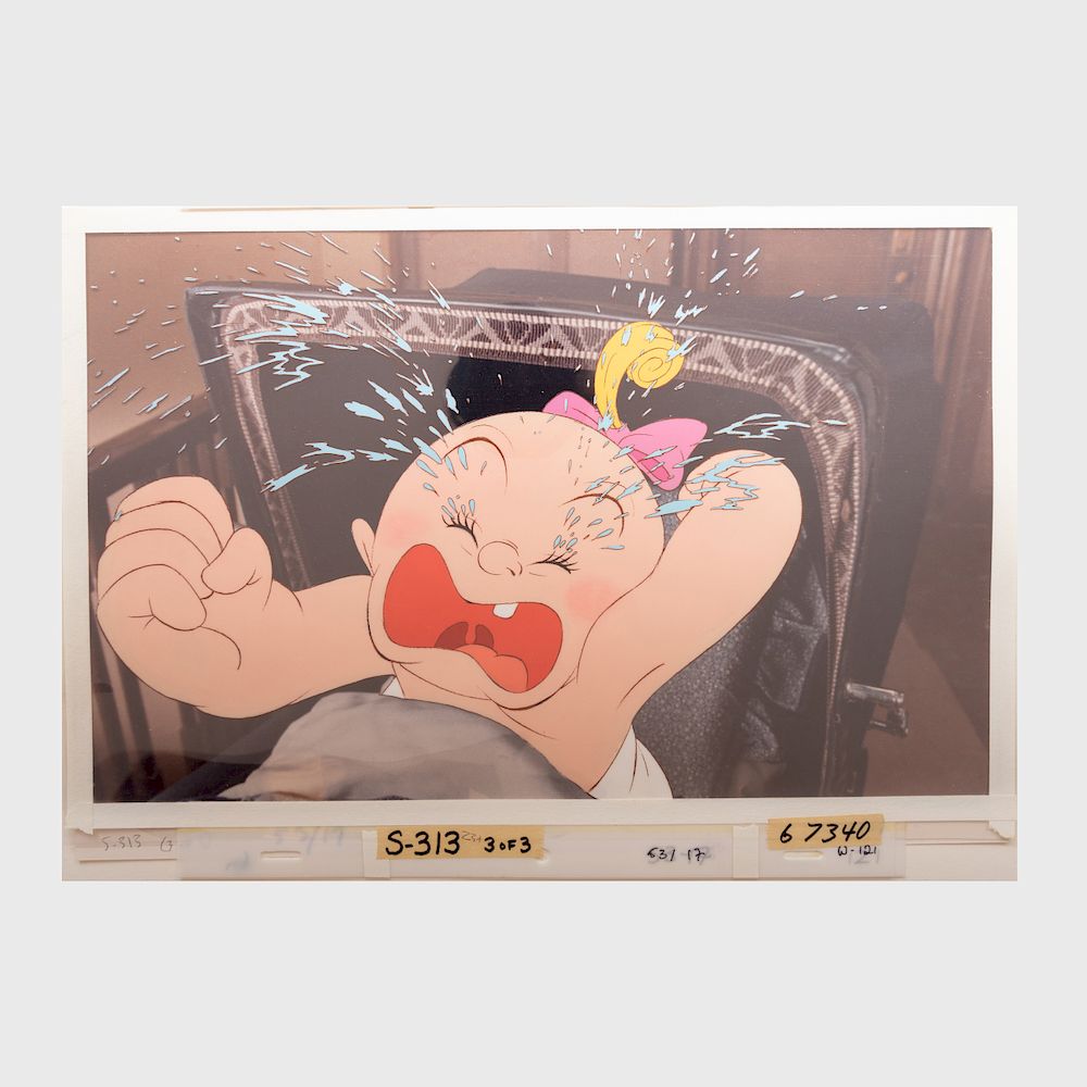 Appraisal: Walt Disney Studios Baby Herman Three gouache on acetate over