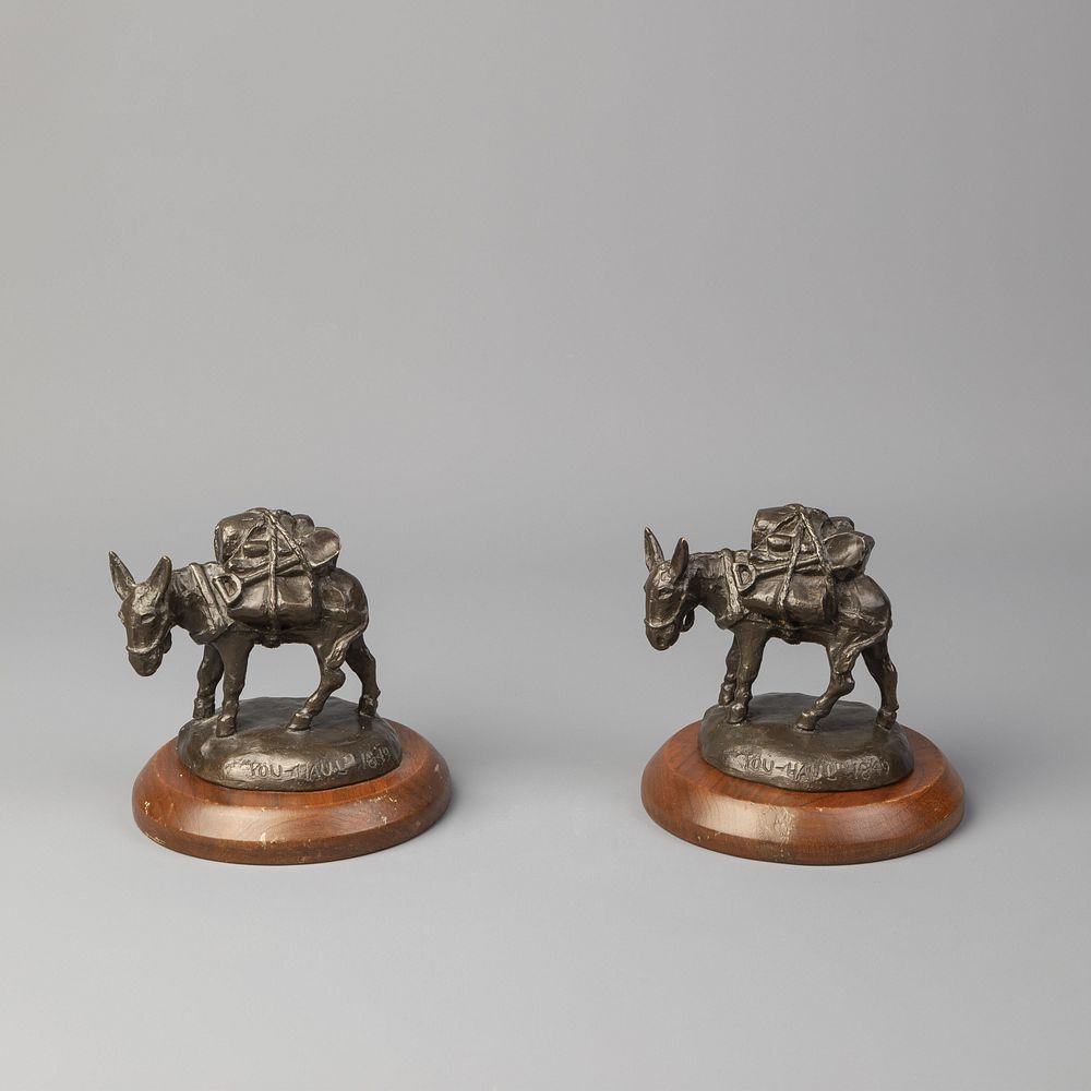 Appraisal: Tom Knapp Two Bronze Burros Tom Knapp - Two Bronze