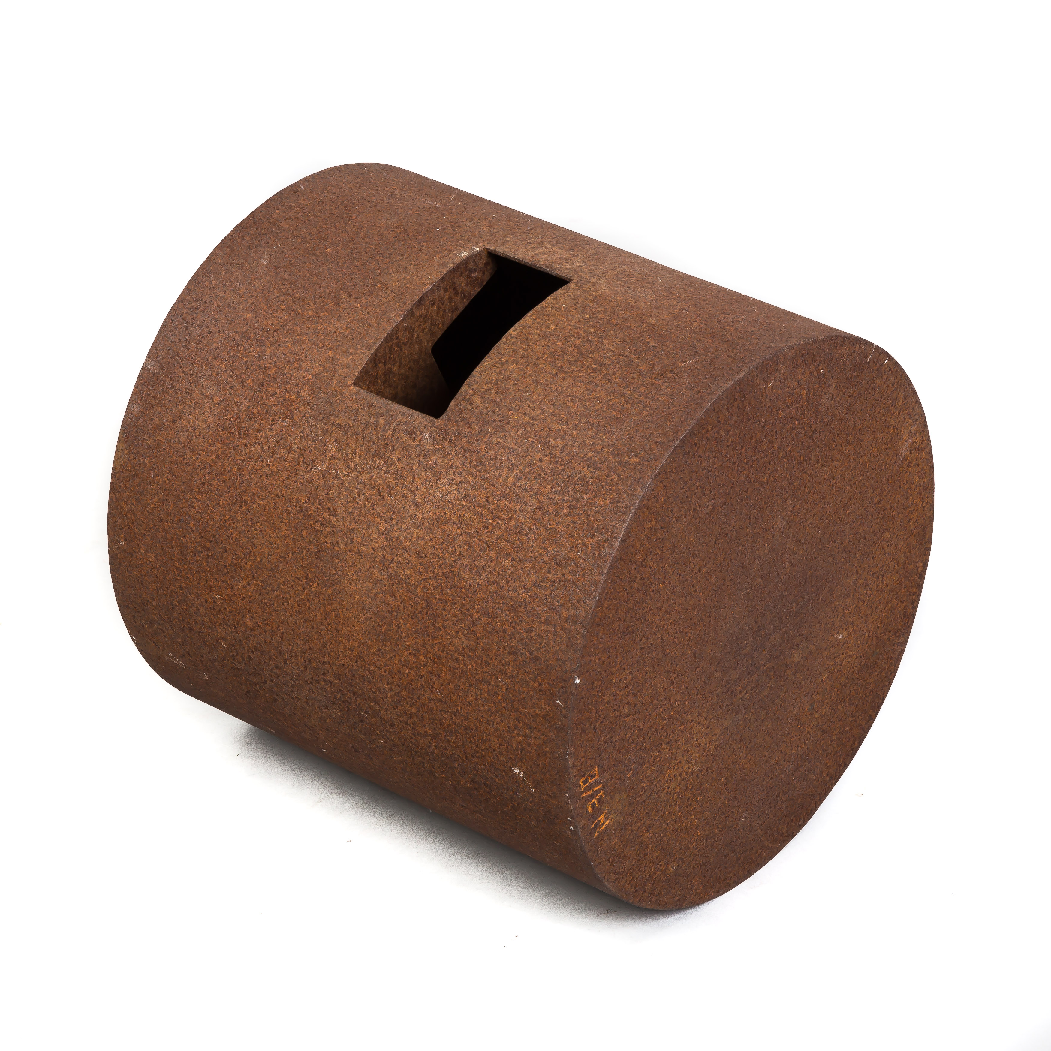 Appraisal: Micha Ullman Israeli born Metal Cylinder c