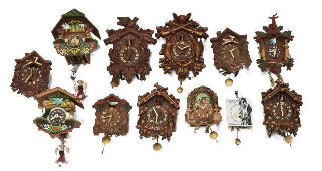 Appraisal: lot of Collection of miniature cuckoo clocks thc of varied