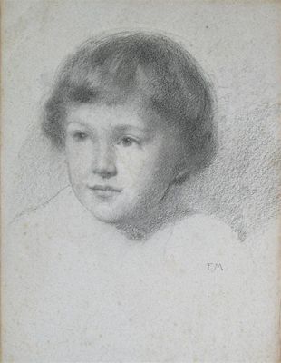 Appraisal: English School late th Century Study of a young child