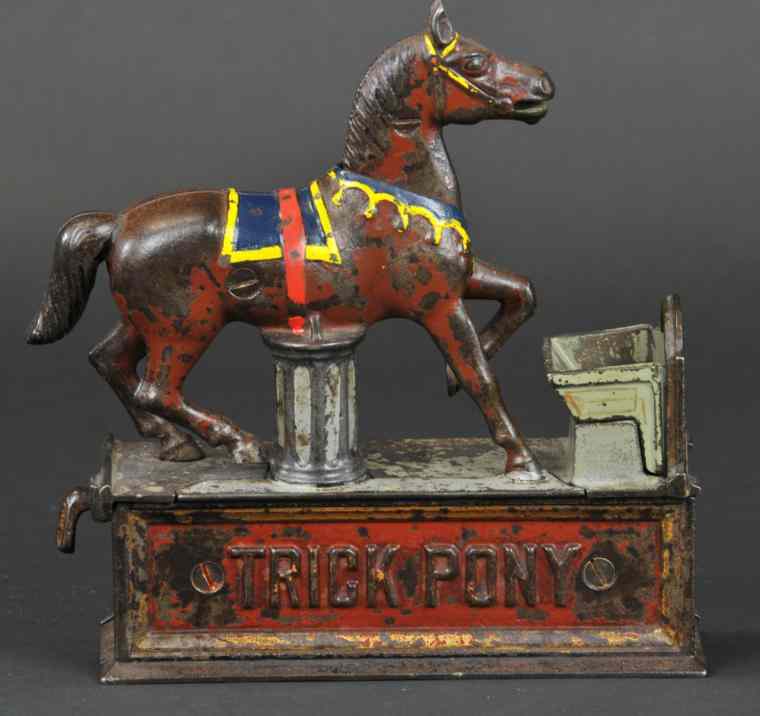 Appraisal: TRICK PONY MECHANICAL BANK Shepard Hardware Co designed by Juleus