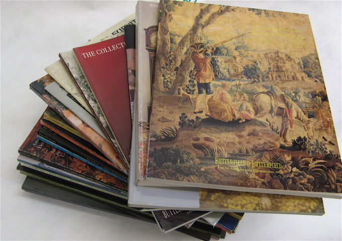 Appraisal: APPROXIMATELY FORTY BUTTERFIELD AND BUTTERFIELD AUCTION SALES CATALOGS San Francisco