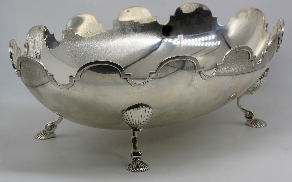 Appraisal: STERLING Tiffany Co Footed Center Bowl Tiffany Co sterling center