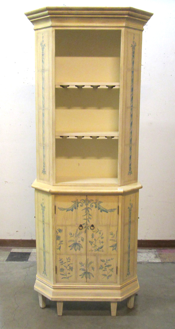 Appraisal: ITALIAN STYLE WINE AND BARWARE CABINET Lexington Furniture Industries recent