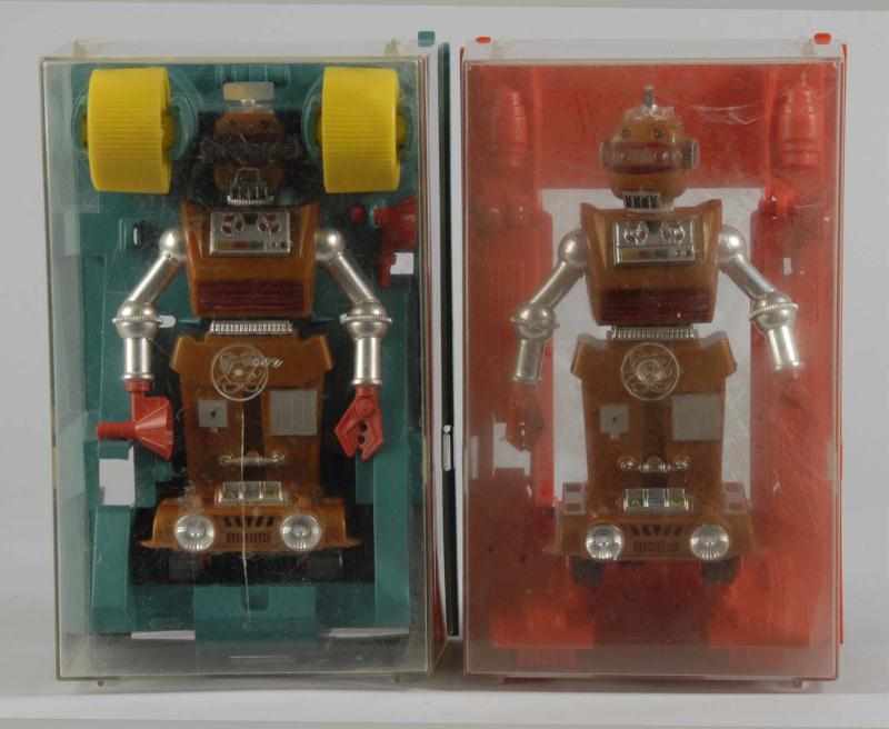 Appraisal: Lot of Ideal Zeroid Robot Battery-Op Toys Description American Circa