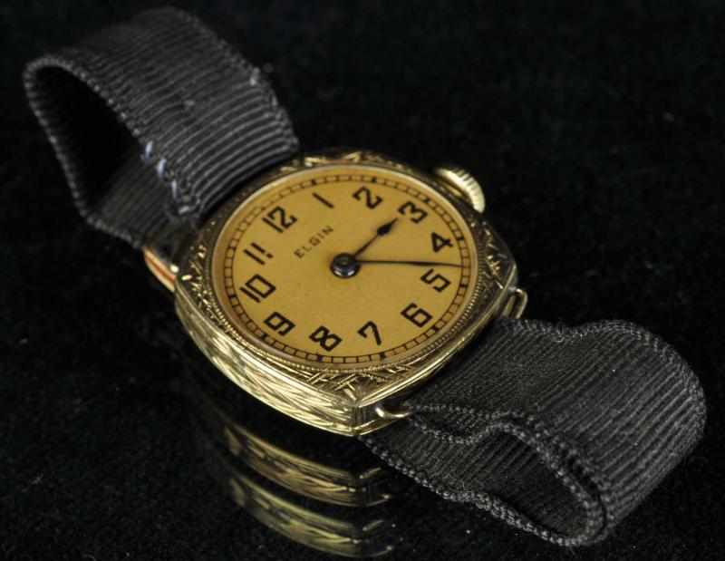 Appraisal: Elgin K Y Gold Ladies Watch with Ribbon Band Description