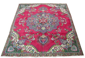 Appraisal: A Tabriz Carpet Approx '- x '- Low thick and