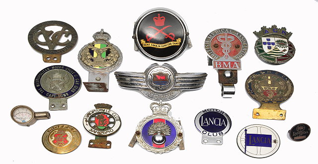 Appraisal: A GROUP OF VARIOUS CAR BADGES to include the Metropolitan