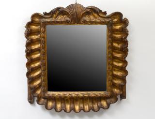 Appraisal: NEO-CLASSICAL CARVED AND GILTWOOD MIRROR th Century The rectangular mirror