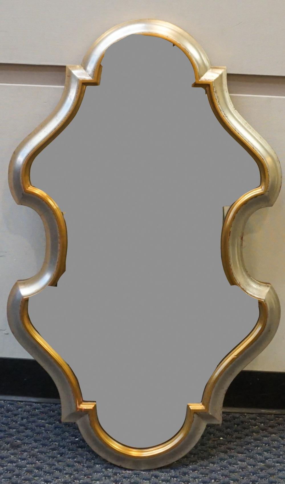 Appraisal: LaBarge Gilt and Silvered Wood Frame Mirror Frame x in