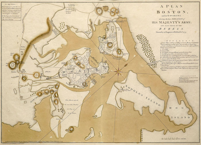 Appraisal: A PLAN OF BOSTON AND ITS ENVIRONS SHOWING THE TRUE