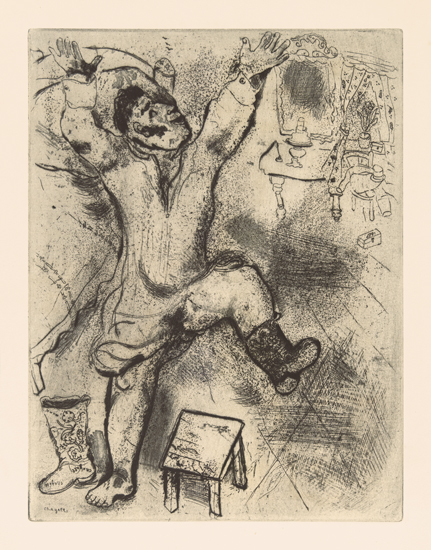 Appraisal: MARC CHAGALL Group of etchings with drypoint from Les Ames