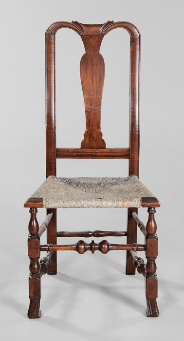 Appraisal: American Queen Anne Side Chair New England th century maple