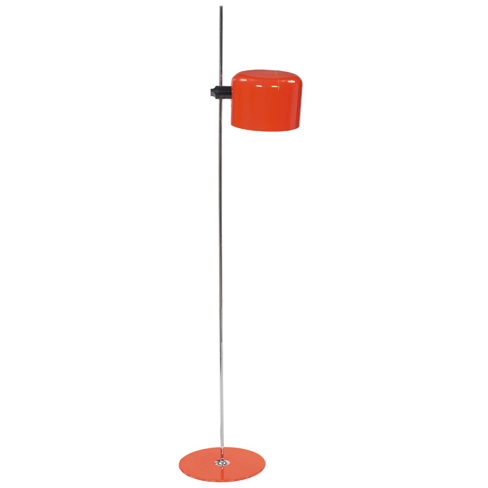 Appraisal: Joe Colombo Coupe floor lamp by O-Luce Italy orange enameled