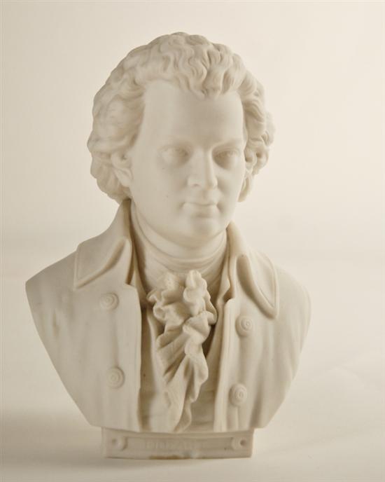 Appraisal: Parian Bust of Mozart small chip to base C H