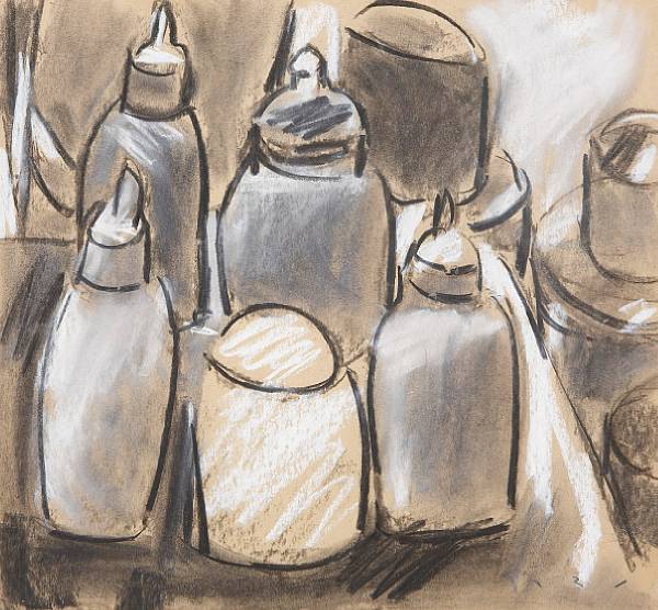 Appraisal: Property of various owners Homage to Georgio Morandi inscribed indistinctly