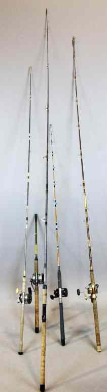 Appraisal: Deep Sea Fishing Rods And ReelsTo include two Penn reels