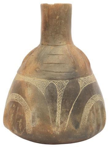 Appraisal: Native American Friendship engraved water bottle Caddo Culture Clark County