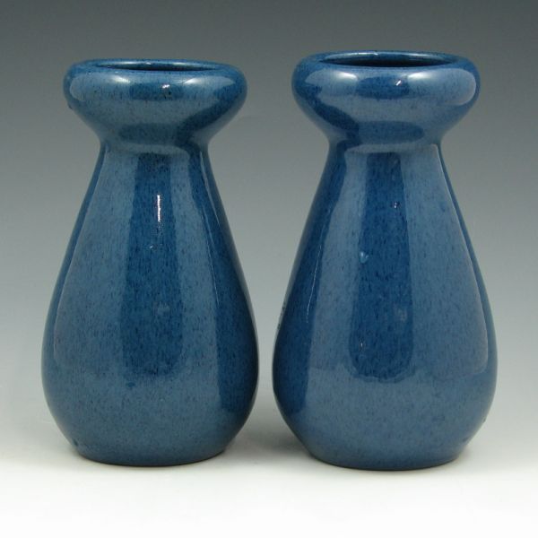 Appraisal: Two Peters Reed Wilse Blue vases One is marked with