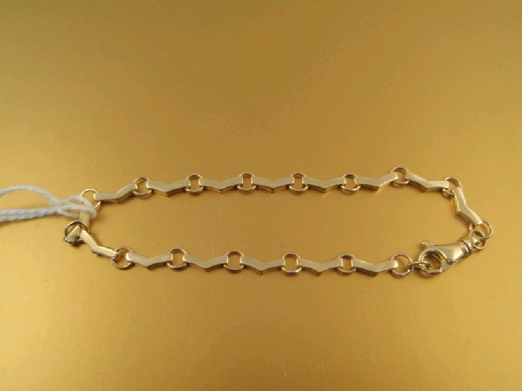 Appraisal: A ct gold fancy link bracelet g