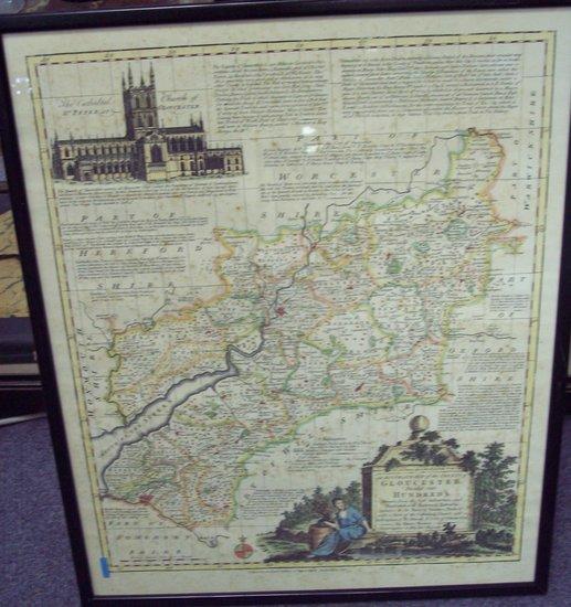 Appraisal: Additional LotMap of Gloucestershire by Emanuel Bowen