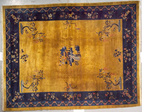 Appraisal: A Chinese carpet size approximately ft in x ft in