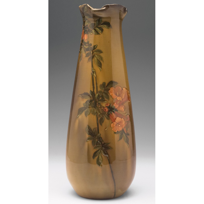 Appraisal: Big and decorative Rookwood vase large unusual shape in a