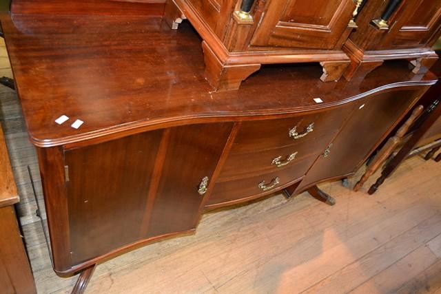 Appraisal: REGENCY STYLE SIDEBOARD WITH TWO SOLID DOORS AND THREE CENTRAL