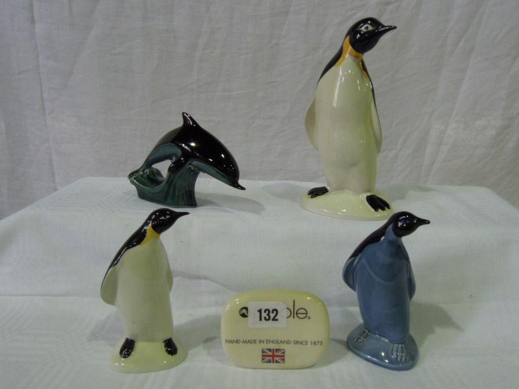 Appraisal: A large Poole Pottery penguin cm high approx and two