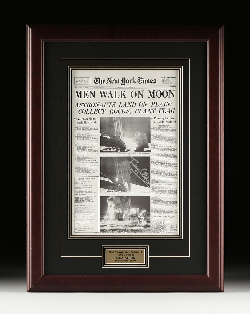 Appraisal: A BUZZ ALDRIN NASA ASTRONAUT AUTOGRAPH th Anniversary - Apollo