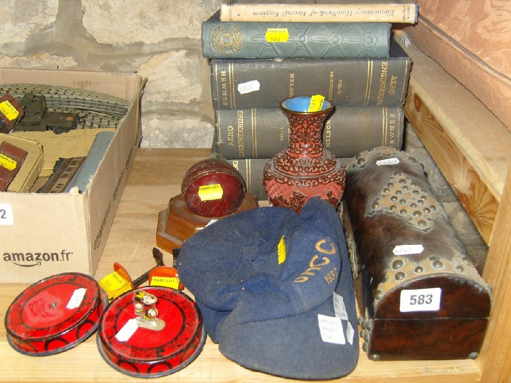 Appraisal: A collection of miscellaneous items including a Shortwood Cricket Club