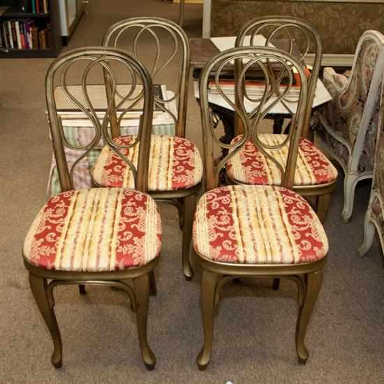 Appraisal: Four Thonet style painted wood chairs Estimate - All property