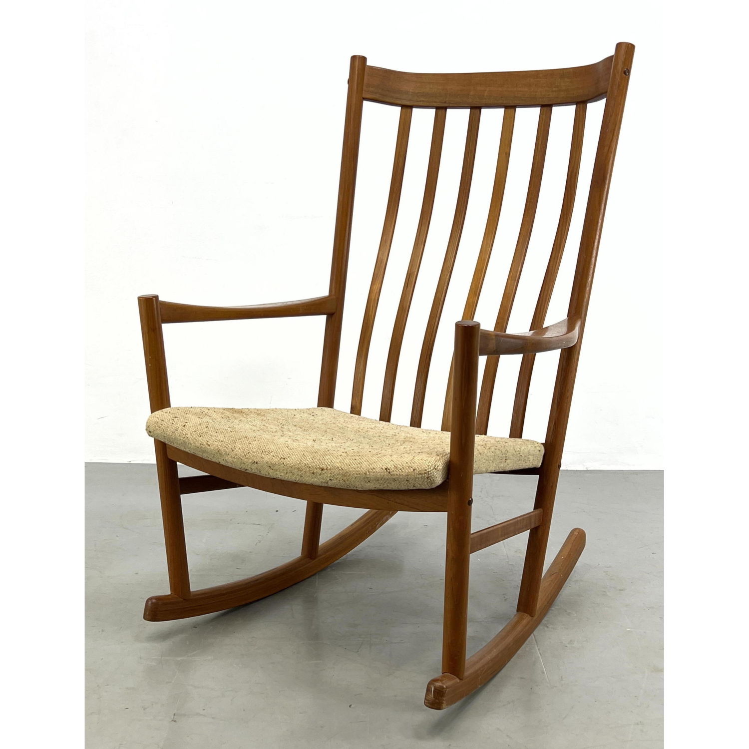 Appraisal: Tarm Stole Rocking chair Danish Teak Modern Rocker Label Dimensions