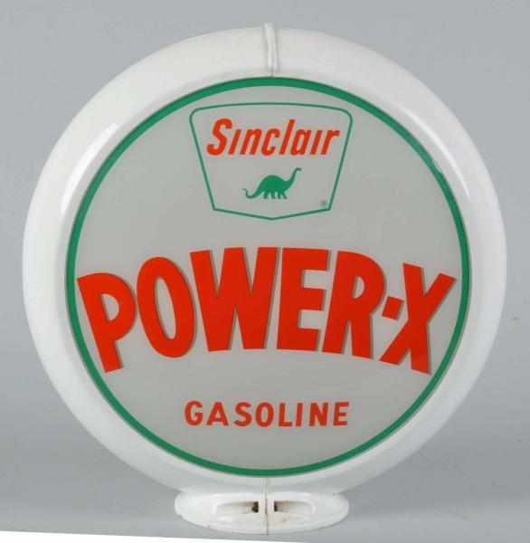 Appraisal: Plastic Sinclair Power-X Gasoline Globe Condition Excellent Size T