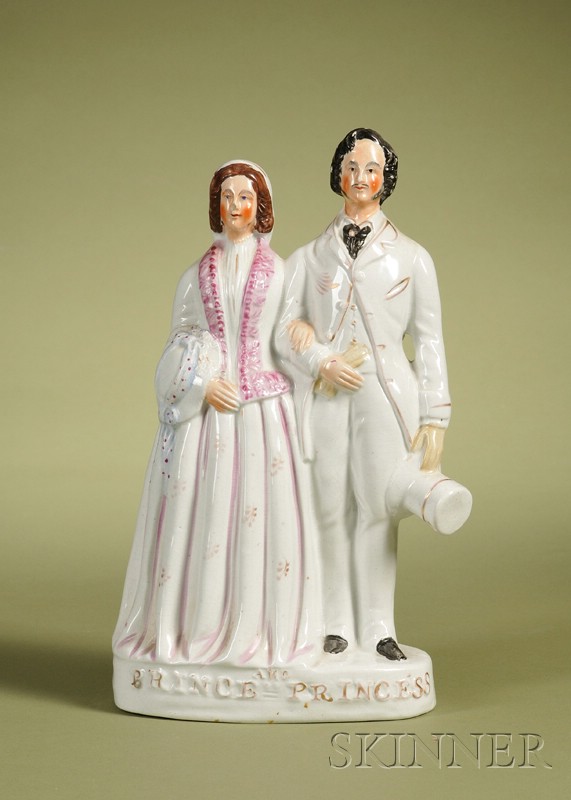 Appraisal: Victorian Staffordshire Figural Group of the Prince and Princess of